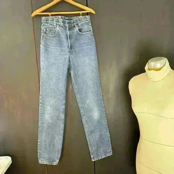 Vintage Red Tag Student Levi’s 706-0275 29”X33” Cotton Blue Denim Jeans Strauss‎ - Picture 1 of 11